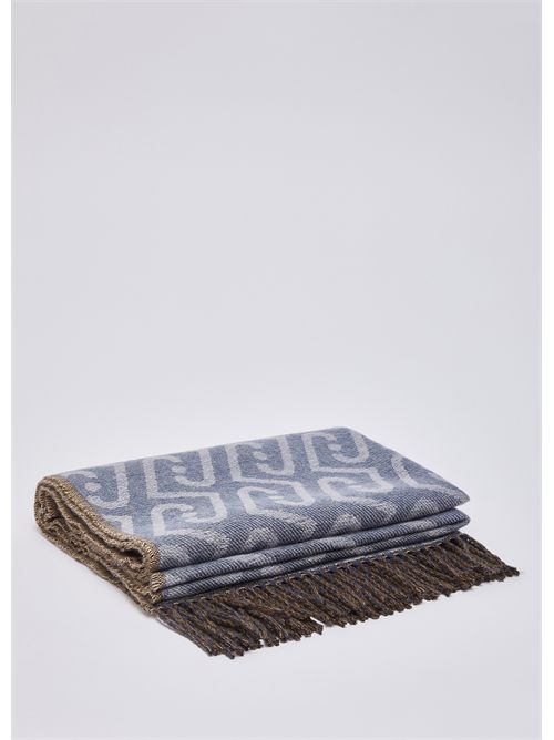 Stola monogram con frange LIU JO | 2F6031T2742/00737